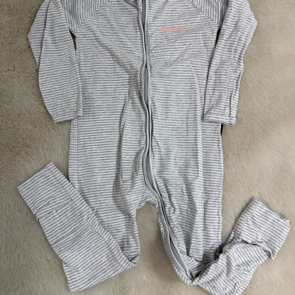 Bonds Wondersuit with Gray and White Stripes